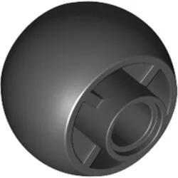 LEGO® 55889c11 - LEGO fekete 18 mm x 14 mm méretű sima műanyag felni (55889c11)