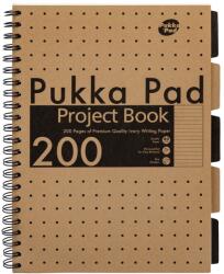 Pukka Pad Project Book Kraft A4 200 oldalas vonalas újrahasznosított spirálfüzet (A15547081) (A15547081)