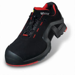 uvex Munkavédelmi Cipő UVEX1 X-Tended Support fekete-piros ESD S3 SRC 85162 44-es (8516244)