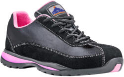 Portwest Munkavédelmi Cipő Női PORTWEST Steelite fekete-pink S1P FW39BPR 40-es (FW39BPR40)