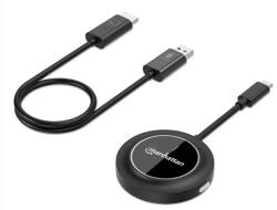 ICINTRACOM MANHATTAN Wireless Extender, USB-C - HDMI, kijelzőadapter, Prezentációs Kit, 1080p60Hz, 30m, fekete 208420 (208420)