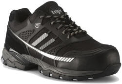 TOP Munkavédelmi Cipő Ice Black fekete hasított bőr S1P SRC TOP_ICE_BLACK 45-ös (TOP_ICE_BLACK-45)