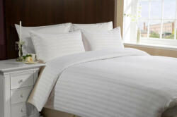 Hotel damaszt 2 cm csíkos ágyneműhuzat garnitúra 100% pamut - áthajtós - 3 db-os szett 140 gr/m2 - csomagos (SZT0076-SZ-10)