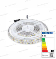 V-TAC SKU-212150 Led szalag IP65 5050 60 led/m 4000K semleges fehér 9, 6W/m 840lm/m 12VDC 10mm (212150)