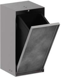 Hansgrohe XtraStoris Rock - Fal alatti hulladékgyűjtő 2, 5 L, csiszolt acél 56063800 (56063800)