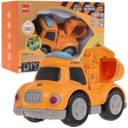 Inlea4Fun Interaktív építőipari autó mágnesekkel Inlea4Fun TOUCH TOYS - Kotrógép (RA-ZAU.9901)