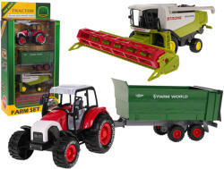 Inlea4Fun Mezőgazdasági jármű késlzet traktor és kombájn Inlea4Fun FARM SET (RA-ZAU.955-241)