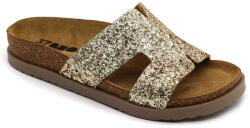  0Ft kiszállítás! Leon Comfortstep 7030 arany női bőr papucs 36-41 -Birkenstockhoz hasonlatos talppal
