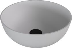 SAPHO BANERA ROUND öntöttmárvány mosdó, átm: 39cm, matt fehér (14337MAT) (14337MAT)