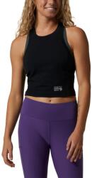 Mountain Hardwear Mountain Stretch Tanklette női rövid ujjú sport póló - fekete 4XL fekete