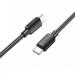 hoco. X96 USB-C to USB-C töltőkábel, adatkábel, fekete (100W, 5A, 1m)
