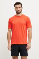Under Armour edzős póló Rush Energy szürke, sima, 1383973 - narancssárga XL