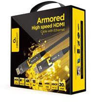 Gembird aktív optikai (AOC) HDMI kábel (apa-apa) 20 m (v2.0, 4k 60Hz) (CCAP-HDMIDD-AOC-20M) (CCAP-HDMIDD-AOC-20M)
