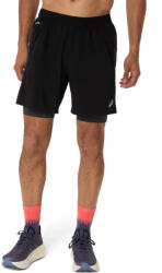 ASICS Road 2in1 7 inch Short férfi futó rövidnadrág L (2011D246-001-L)