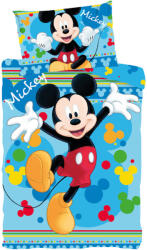 Disney Mickey Joyful gyerek, ovis ágyneműhuzat 100×135 cm, 40×60 cm (EXK350281) - gyerekagynemu