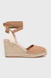 ALDO espadrilles velúrból Efemina barna, éksarkú - barna Női 37.5