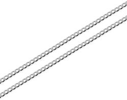  Pancer lánc fehéraranyból lapos láncszemekkel, 2mm 9K IZ31535AHR