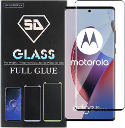 Motorola Edge 30 Fusion 5G üvegfólia, tempered glass, előlapi, 5D, edzett, hajlított, fekete kerettel