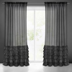 EUROFIRANY Dolly fekete fodros fényáteresztő függöny 140x250 cm