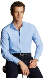 Charles Tyrwhitt Spread Collar Non-Iron Bengal Stripe Shirt - Sky Blue - Slim fit | 38 | 84 (Standard)