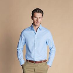 Charles Tyrwhitt Non-Iron Twill Shirt - Sky Blue - Slim fit | 46 | 94 (Standard)