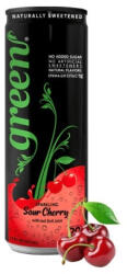 GREEN Meggylé - szénsavas, steviával, dobozos, 330ml