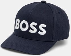 BOSS pamut baseball sapka fekete, nyomott mintás, 50536482 - sötétkék Univerzális méret - answear - 17 990 Ft
