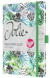 Sigel Naptár, A5, heti, 2025, kemény borító, SIGEL Jolie Green Jungle Fever (J5355) - molnarpapir