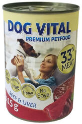 DOG VITAL konzerv marha, máj 415g (DV0299)