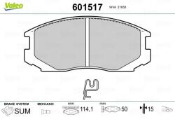VALEO Fékbetét készlet VALEO 601517 for DAIHATSU, MITSUBISHI, TOYOTA, PROTON, … (601517)