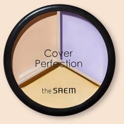 the SAEM Háromszoros fedésű korrektor Cover Perfection Triple Pot Concealer - 4.5 g, 4.5 g, 4.2 g No. 4 Tone Up Beige