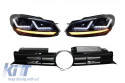 OSRAM Xenon fejlesztett Első lámpák LEDriving Volkswagen Golf 6 VI (2008-2012) króm LED dinamikus sorozatos kanyarodó lámpák (LEDHL102-CM)