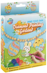 Moxy Gyémántfestés szett, húsvéti dekoráció 3 formával, Make your own Girland (RMS-810042) - mesescuccok