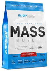 Everbuild Nutrition Nutrition MASS BUILD 908 g / 2724 g / 5448 g - 2720, Raspberry - Izomtömegnövelő, málna - flashprotein