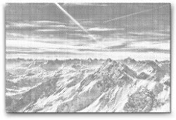  PontPöttyöző - Osztrák hegyek Méret: 40x60cm, Keretezés: Műanyagtáblával, Szín: Zöld