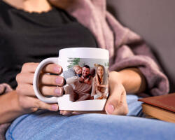 Szeretlek feliratú bögre fényképpel