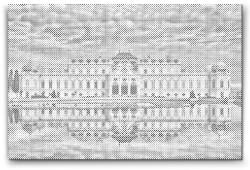  PontPöttyöző - Belvedere kastély Méret: 40x60cm, Keretezés: Kartonlemezen, Szín: Piros