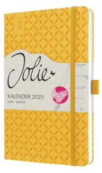 Sigel Naptár, A5, heti, 2025, kemény borító, SIGEL "Jolie", mangó (J5117)
