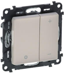 LEGRAND Димер бутонен R3-400W L3-400VA LED3-125VA цвят крем Valena Life /до изчерпване/ - 752262 (752262)