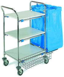 TTS Tecno 140 fémvázas szervizkocsi - króm (tts-00002140)