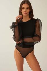 Undress Code body Hidden promise Bodysuit fekete, női, sima, 460 - fekete XL