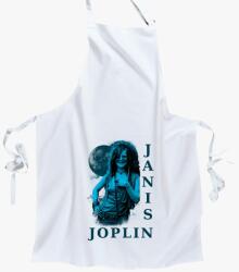 Los Polos Janis Joplin kék portré kötény