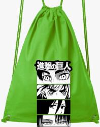 Los Polos Attack on Titan csapat felirat tornazsák