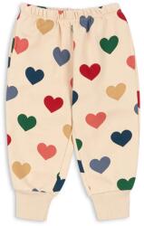 Konges Sløjd gyerek melegítőnadrág LOU SWEAT PANTS OCS bézs, mintás, KS102593 - bézs 134-140