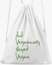 Los Polos Did Veganuary (dőlt zöld betűs) tornazsák