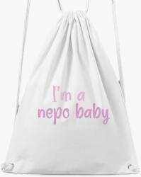 Los Polos I'm a nepo baby (rózsaszín) feliratos tornazsák