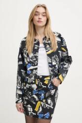 Moschino Jeans ingkabát fekete, átmeneti, oversize, 0611 3241 - fekete 42