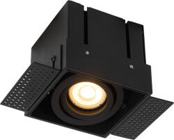 Lucide 09925/01/30 süllyeszthető spotlámpa Trimless 1x50W | GU10 - fekete, állítható, szabályozható