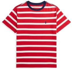 Ralph Lauren gyerek pamut póló piros, mintás, 323958170001 - piros 136-138