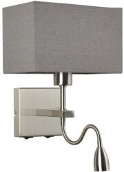 Italux WL-1122-2-BL-SN-RC-GR LED Norte | 60 + 3W E27/LED | 350lm | 3000K